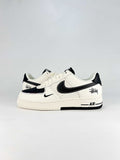 Stussy x Nike Air Force 1 Low White Black Air Sneakers
