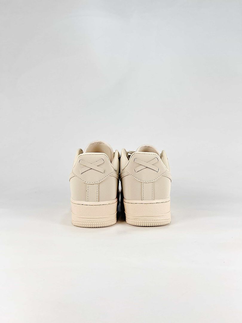 Nike Air Force 1 07 Low IM5755-100 Woven Detail Sneakers Cream White