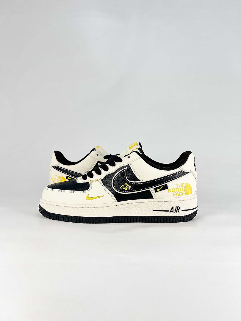 Nike x The North Face Air Force 1 07 Low JP8028-064 Co Branded Sneakers White Black Volt Yellow