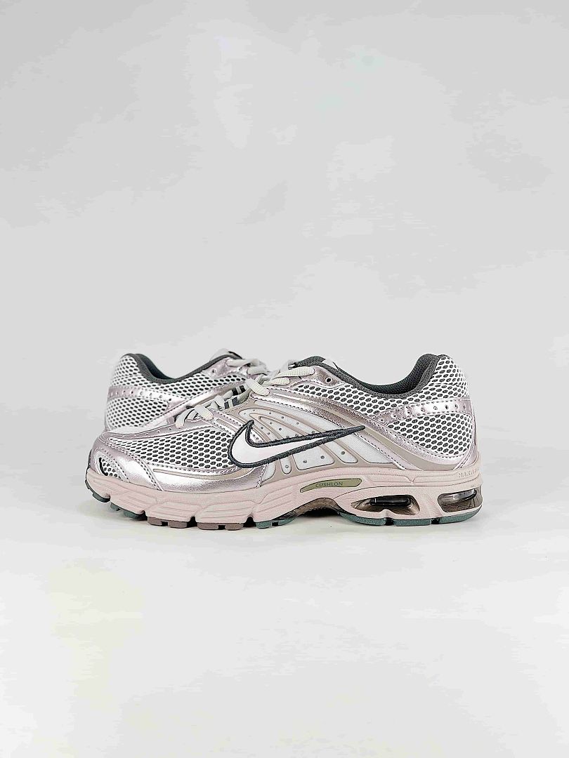 Nike Air Max Moto 2K IO7592-077 Reflective Layered Sneakers Silver White Black Pink