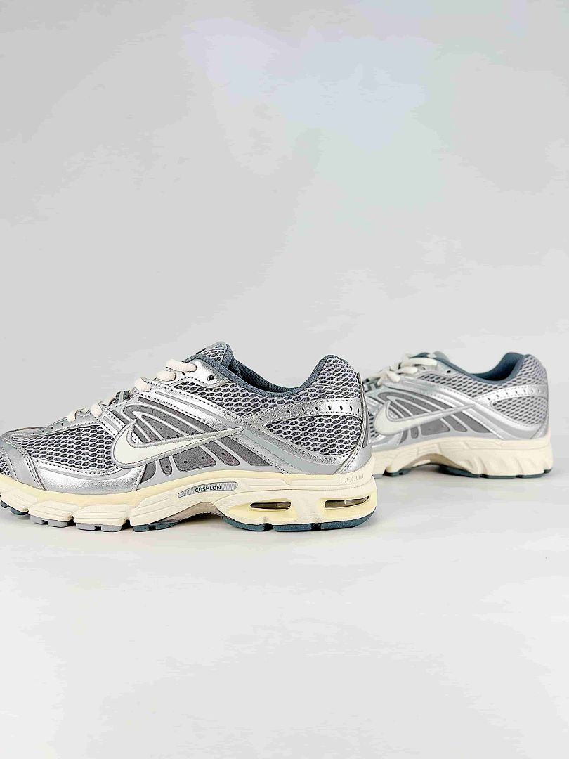 Nike Air Max Moto 2K IO7592-077 Reflective Mesh Sneakers Silver White Gray Cream