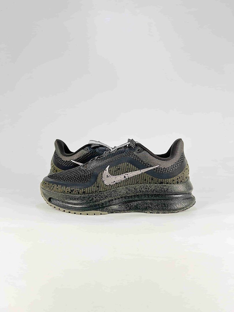 Nike Pegasus Premium IM6000-264 Reflective Mesh Sneakers Black Gray Olive