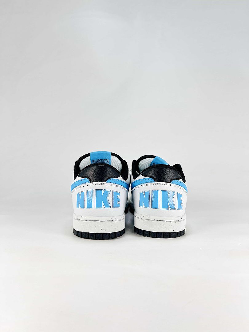 Nike Big Lux 355152-107 Graphic Detail Sneakers White Blue Black