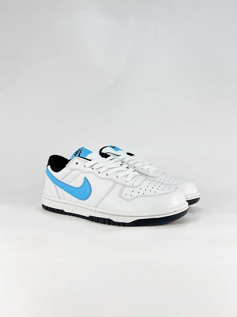 Nike Big Lux 355152-107 Graphic Detail Sneakers White Blue Black