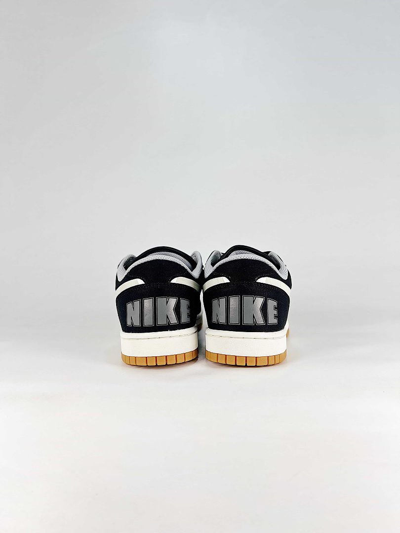 Nike Big Lux 854166-003 Contrast Swoosh Sneakers Black White Gum