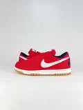 Nike Big Lux 854166-600 Contrast Swoosh Sneakers Red White Gum
