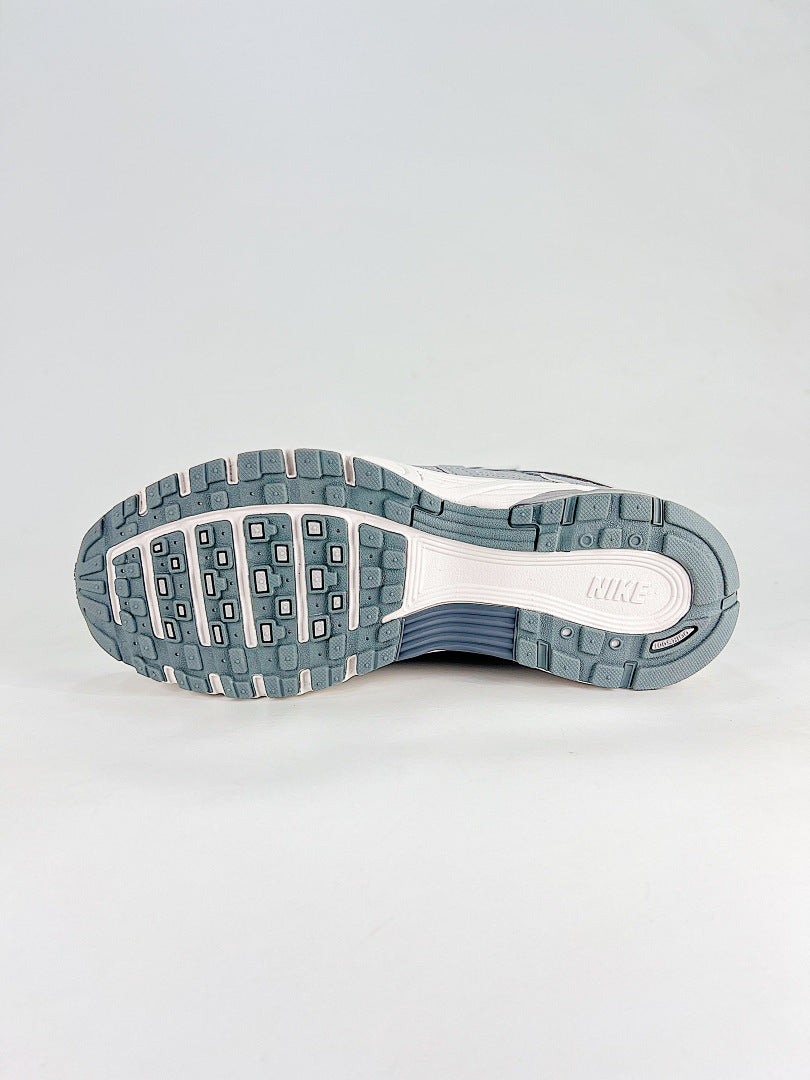 Nike P6000 White Light Grey Navy Retro Running Inspired Lifestyle Sneakers