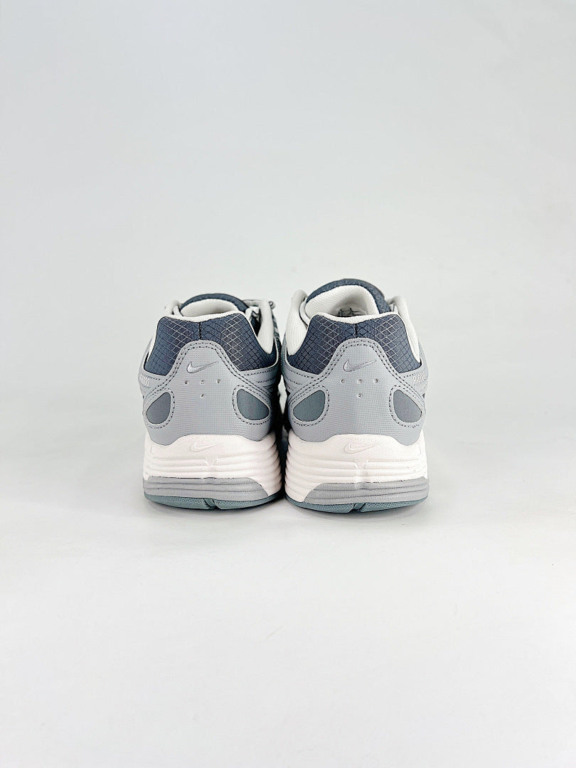 Nike P6000 White Light Grey Navy Retro Running Inspired Lifestyle Sneakers