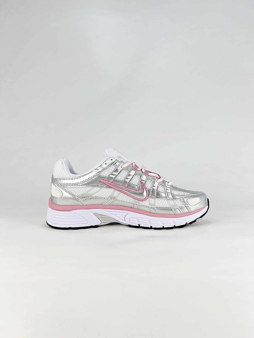 Nike P6000 BV1021108 White Pink Grey Retro Running Inspired Lifestyle Sneakers