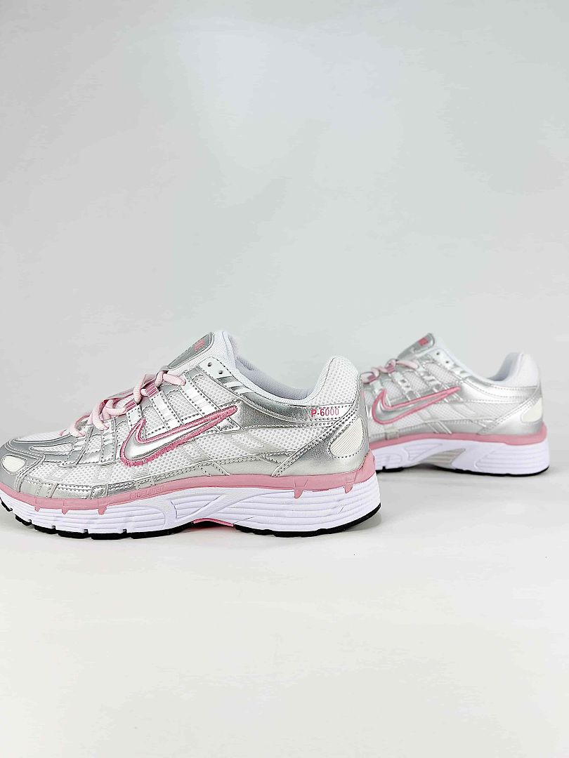 Nike P6000 BV1021108 White Pink Grey Retro Running Inspired Lifestyle Sneakers