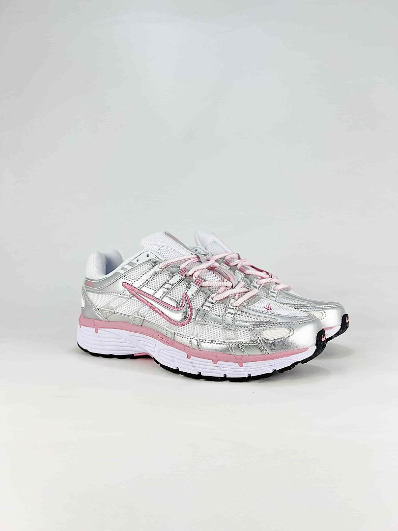 Nike P6000 BV1021108 White Pink Grey Retro Running Inspired Lifestyle Sneakers
