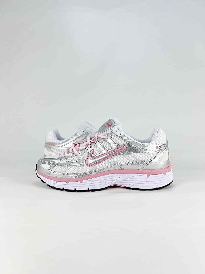 Nike P6000 BV1021108 White Pink Grey Retro Running Inspired Lifestyle Sneakers