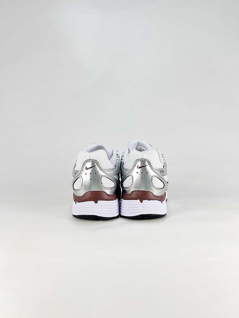 Nike P6000 BV1021110 White Grey Burgundy Retro Running Inspired Lifestyle Sneakers