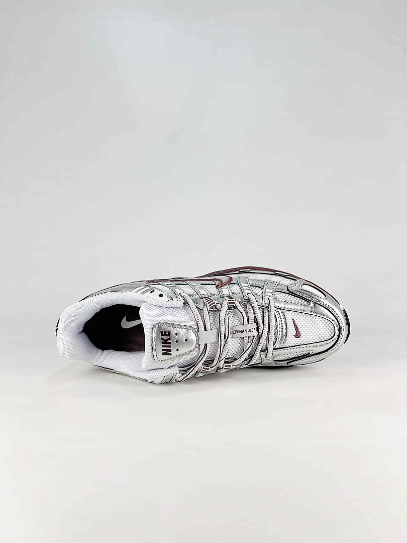 Nike P6000 BV1021110 White Grey Burgundy Retro Running Inspired Lifestyle Sneakers