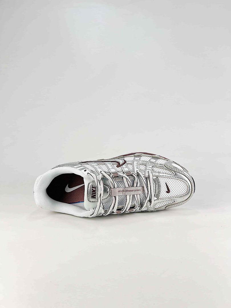 Nike P6000 BV1021110 White Grey Burgundy Retro Running Inspired Lifestyle Sneakers
