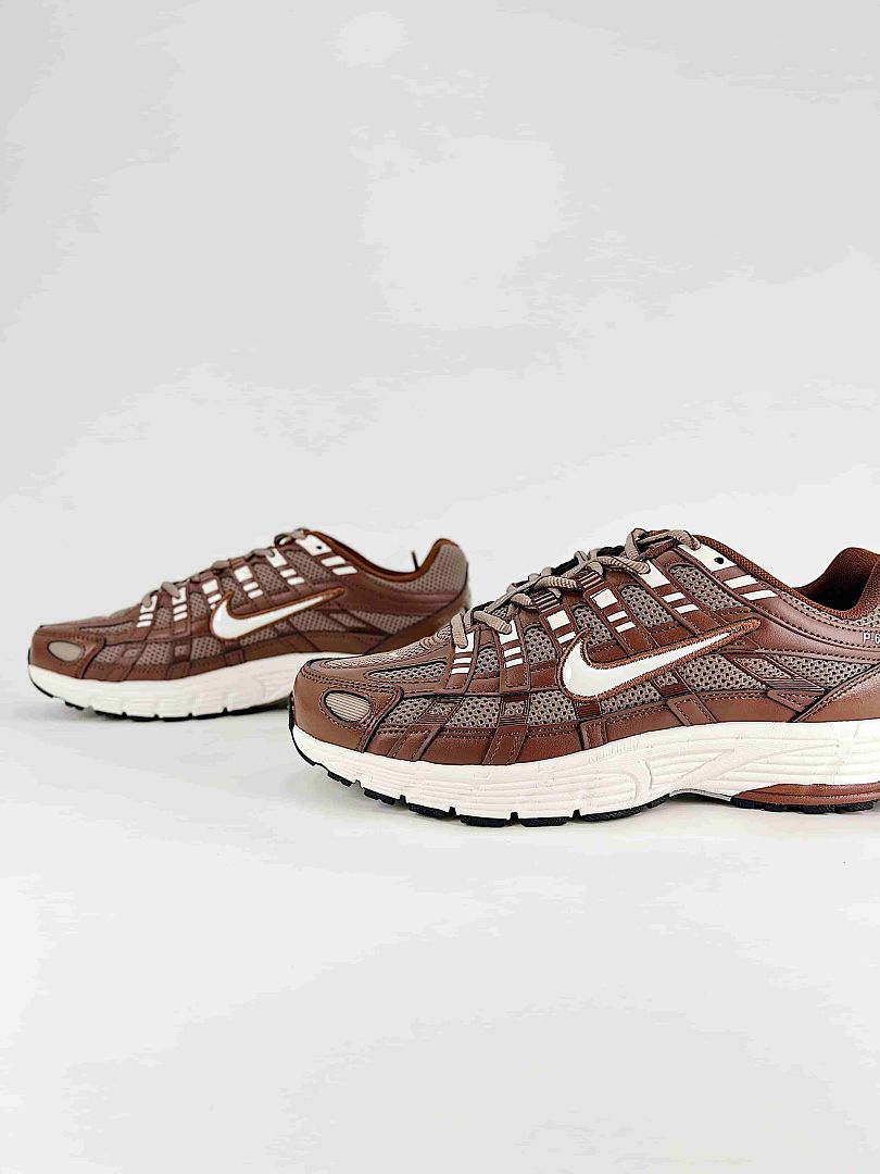 Nike P6000 BV1021200 Dark Brown White Retro Running Inspired Lifestyle Sneakers