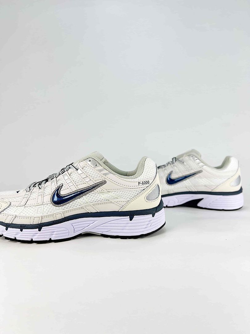 Nike P6000 CD6404018 White Navy Retro Running Inspired Lifestyle Sneakers