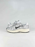 Nike P6000 CD6404105 White Black Metallic Silver Retro Running Inspired Lifestyle Sneakers
