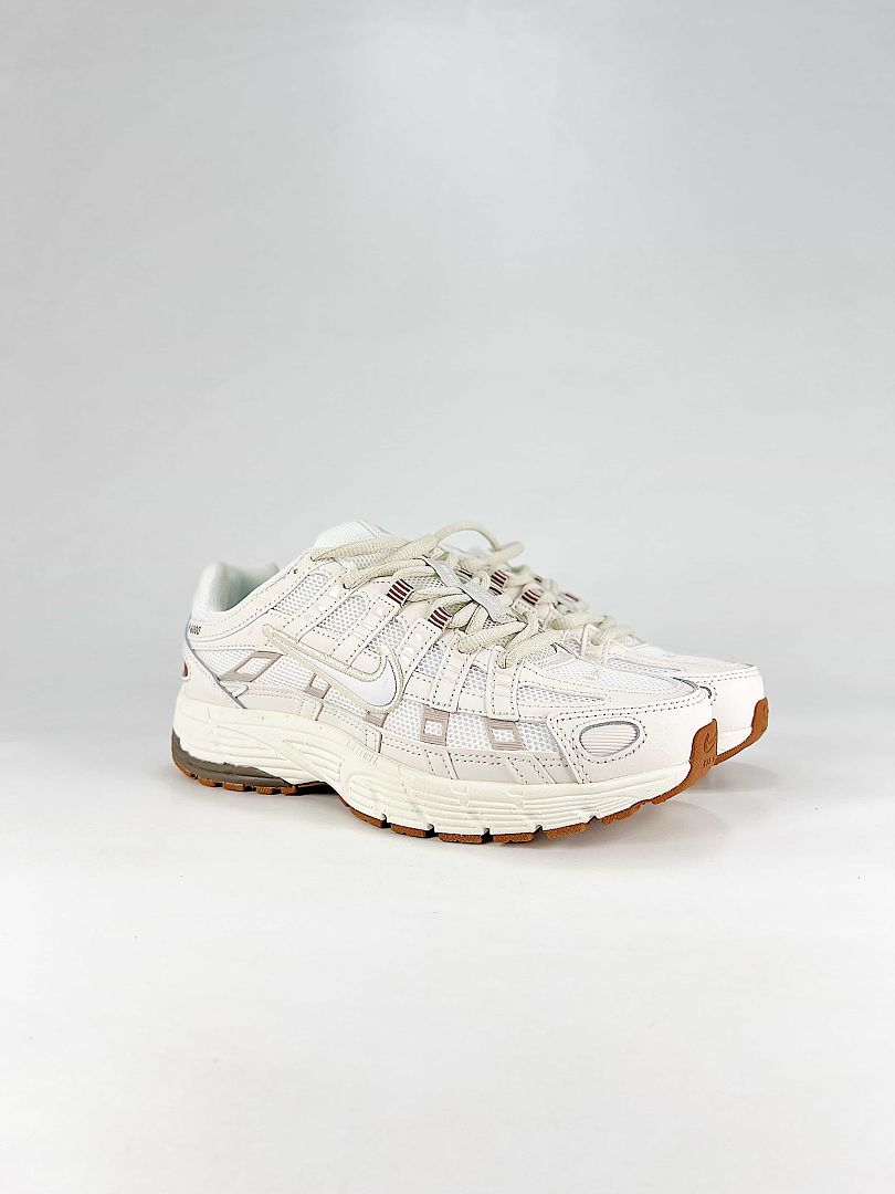 Nike P6000 CD6404606 Sail Light Orewood Brown Team Orange Retro Running Inspired Lifestyle Sneakers