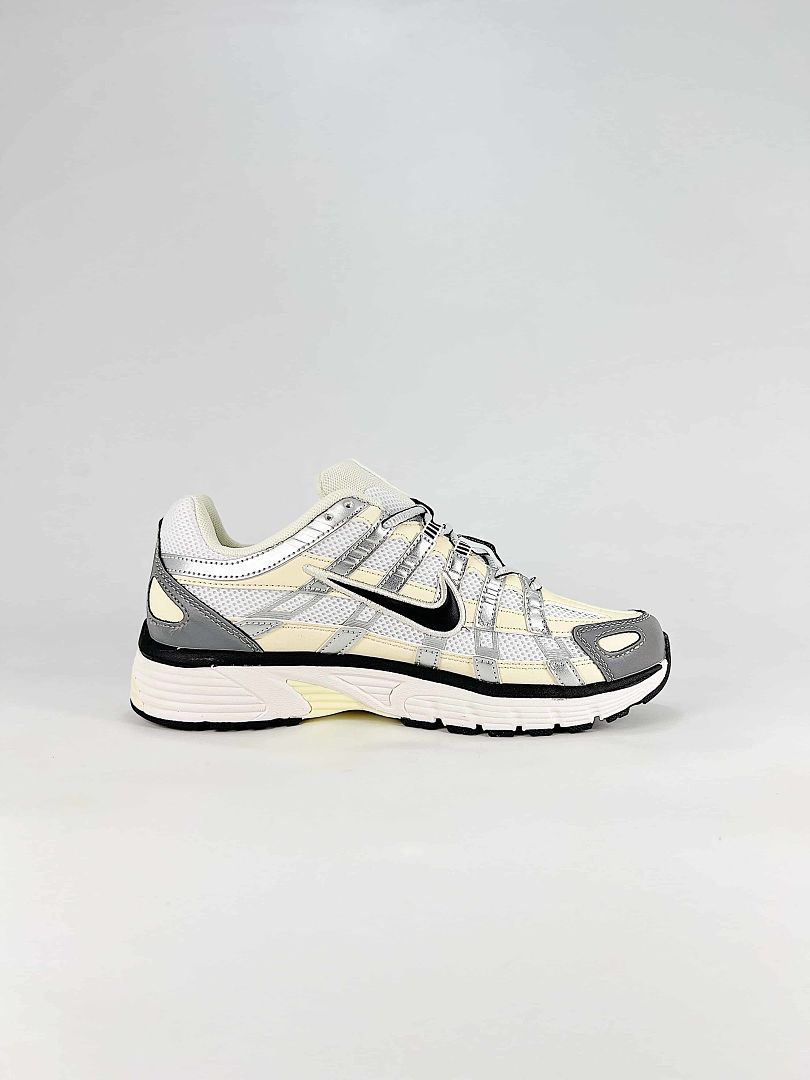 Nike P6000 FV6603100 Sail White Black Grey Retro Running Inspired Lifestyle Sneakers