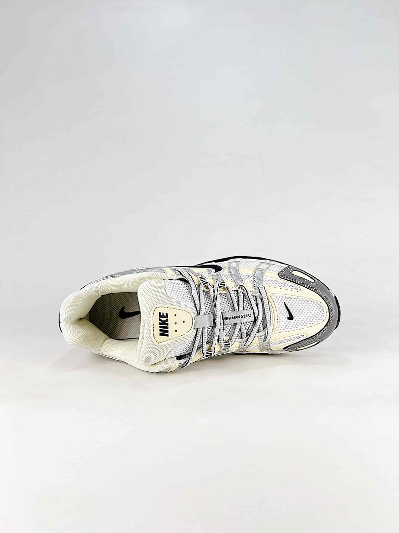 Nike P6000 FV6603100 Sail White Black Grey Retro Running Inspired Lifestyle Sneakers