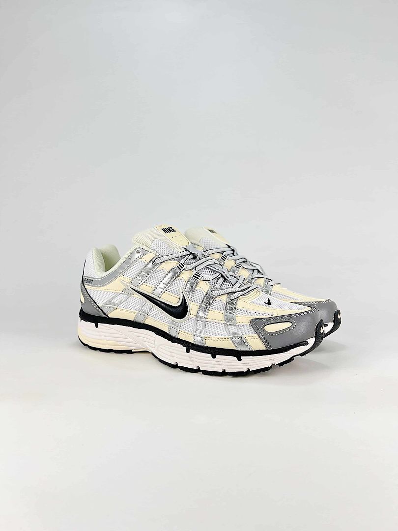 Nike P6000 FV6603100 Sail White Black Grey Retro Running Inspired Lifestyle Sneakers