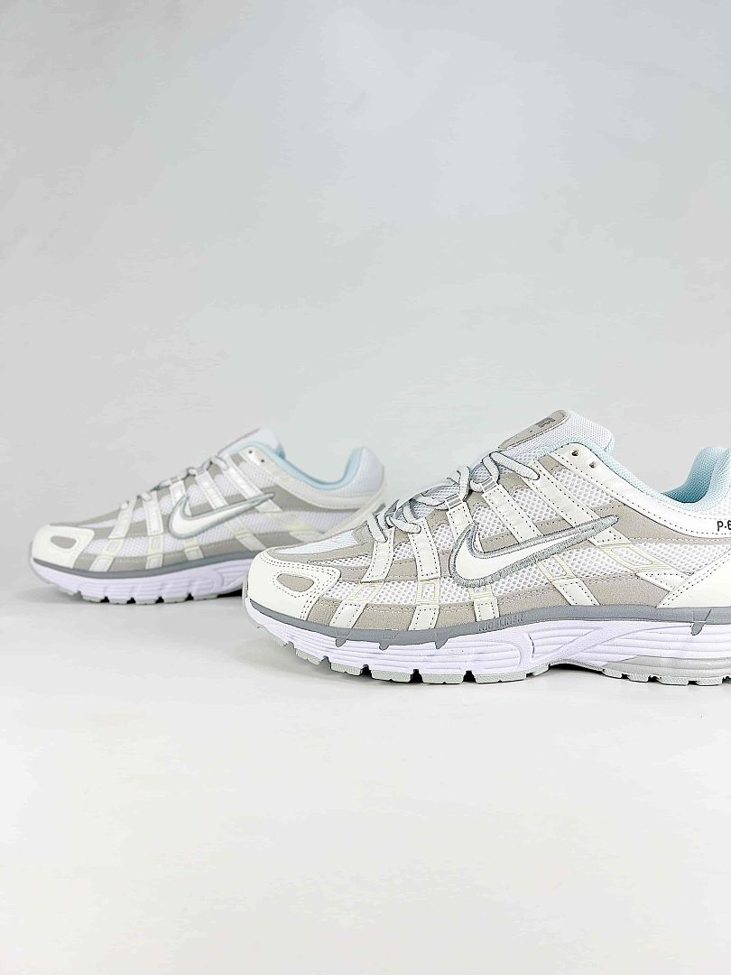 Nike P6000 FV6603101 White Grey Retro Running Inspired Lifestyle Sneakers
