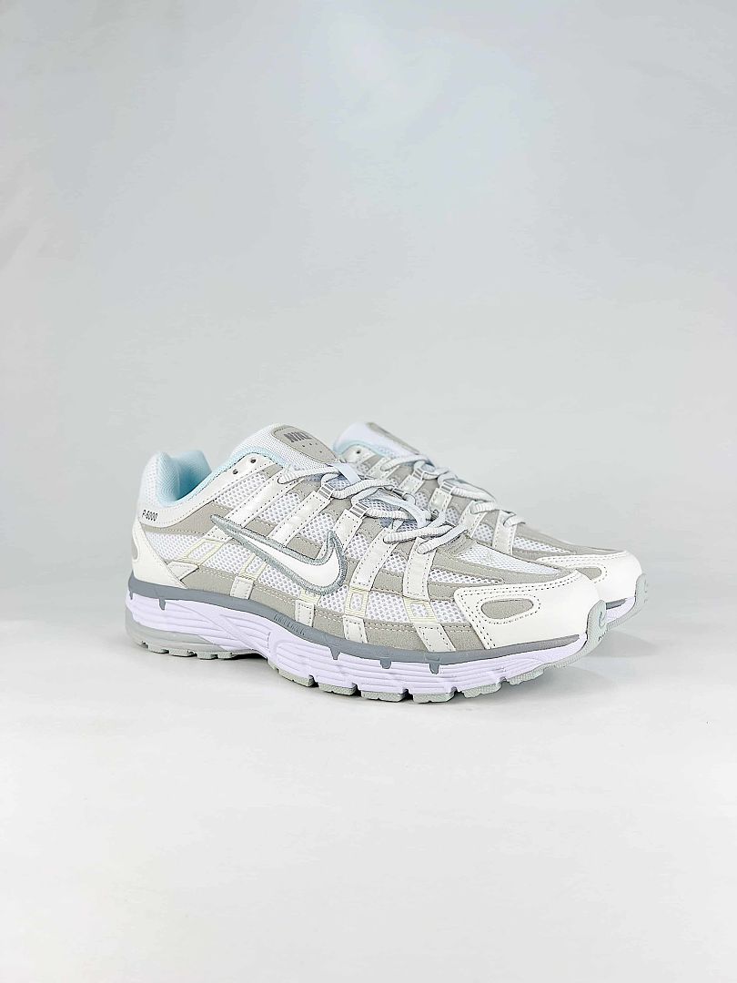 Nike P6000 FV6603101 White Grey Retro Running Inspired Lifestyle Sneakers
