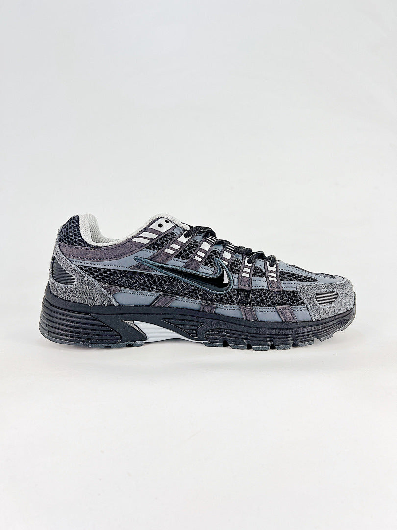 Nike P6000 HF0015002 Black Anthracite Metallic Silver Retro Running Inspired Lifestyle Sneakers