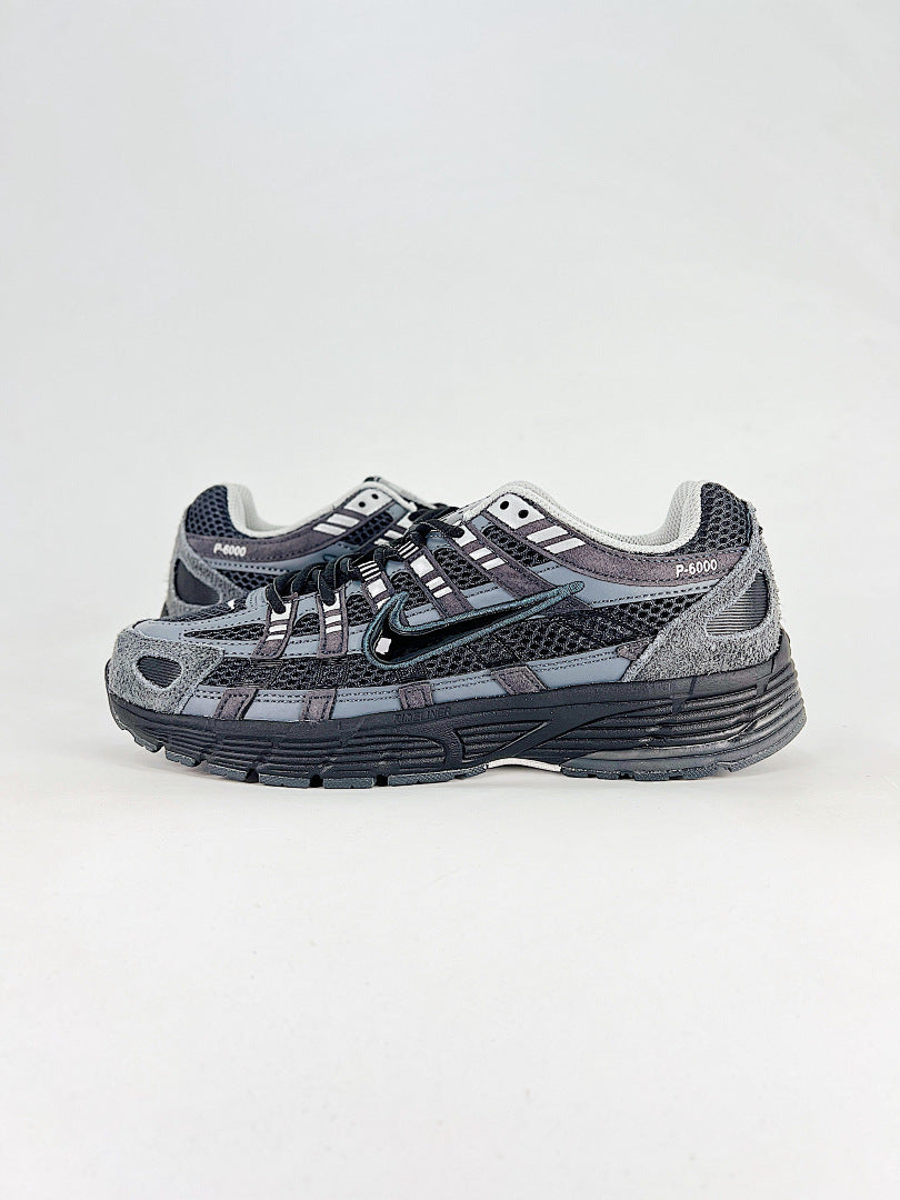 Nike P6000 HF0015002 Black Anthracite Metallic Silver Retro Running Inspired Lifestyle Sneakers