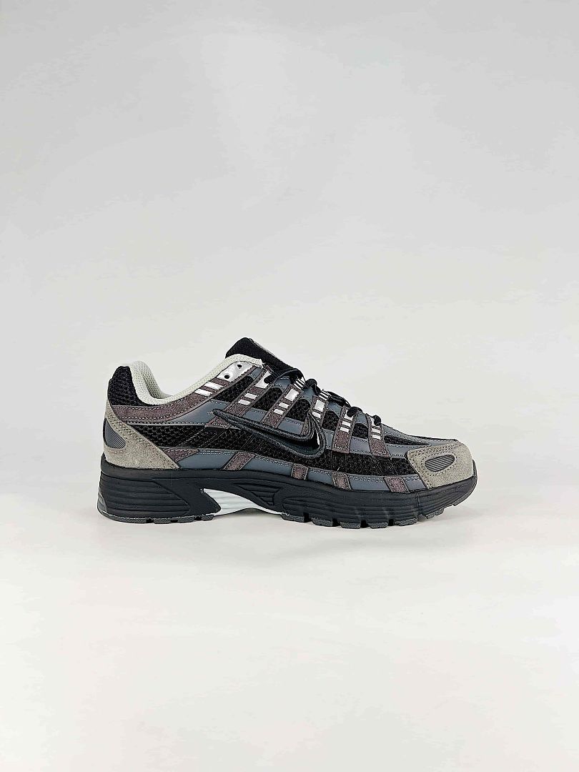 Nike P6000 HF0015002 Black Anthracite Metallic Silver Retro Running Inspired Lifestyle Sneakers