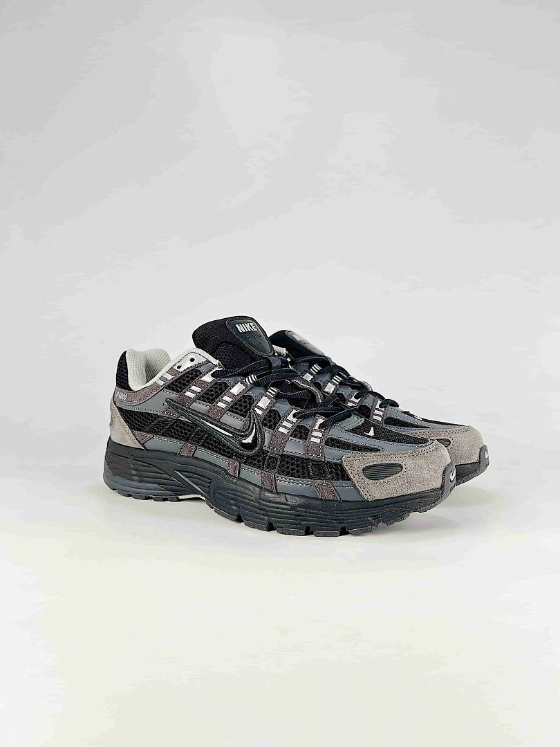 Nike P6000 HF0015002 Black Anthracite Metallic Silver Retro Running Inspired Lifestyle Sneakers