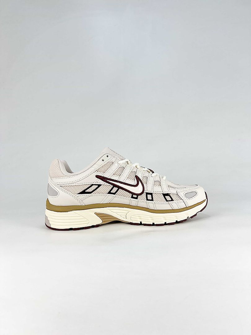 Nike P6000 HF0728201 White Black Brown Retro Running Inspired Lifestyle Sneakers
