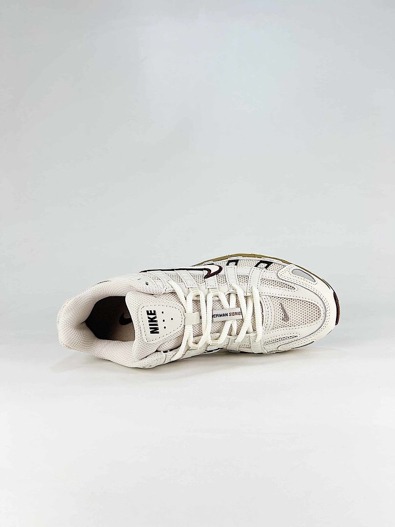 Nike P6000 HF0728201 White Black Brown Retro Running Inspired Lifestyle Sneakers