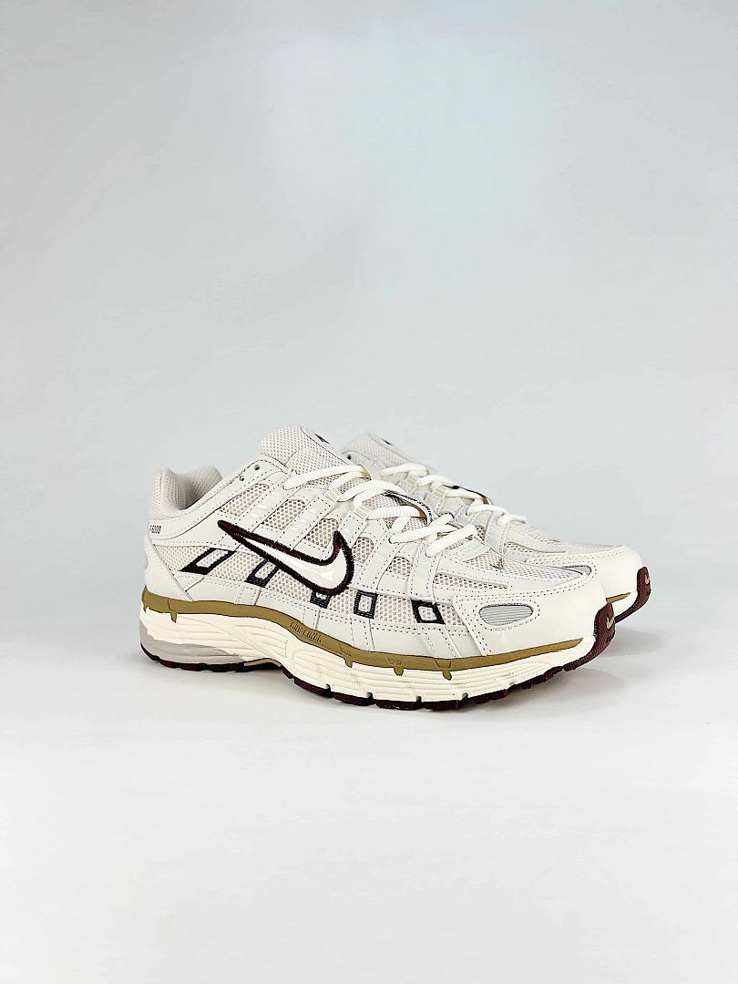 Nike P6000 HF0728201 White Black Brown Retro Running Inspired Lifestyle Sneakers