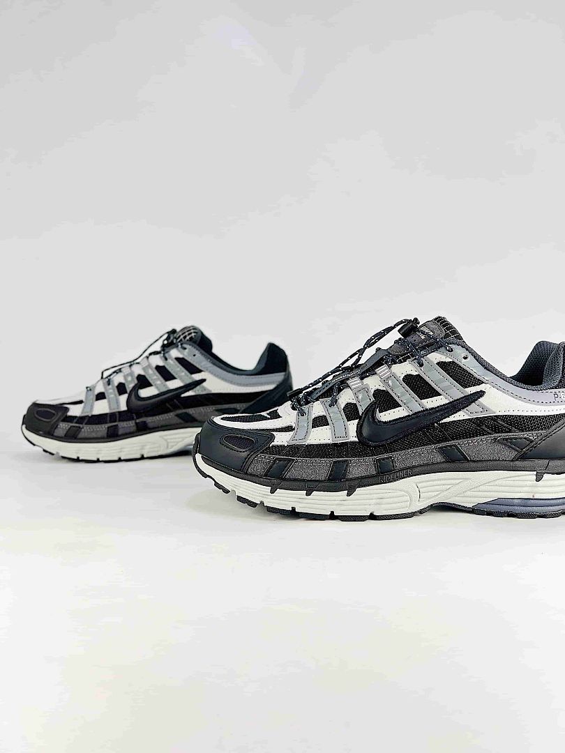 Nike P-6000 HQ3818-001 Black White Grey Retro Running Sneakers