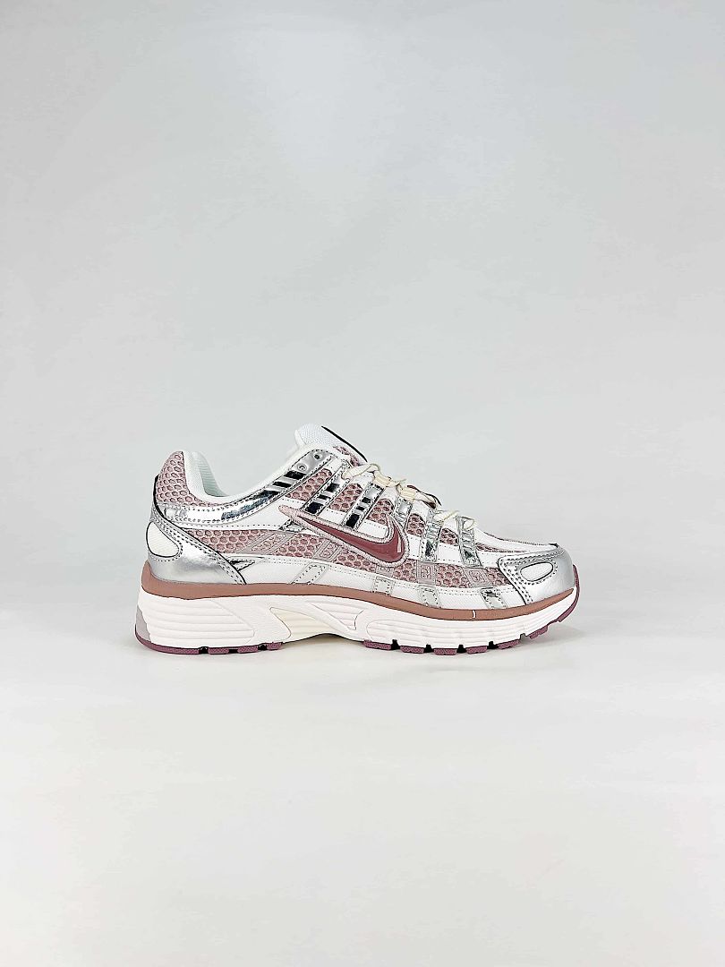 Nike P6000 IB4019019 White Pink Beige Retro Running Inspired Lifestyle Sneakers