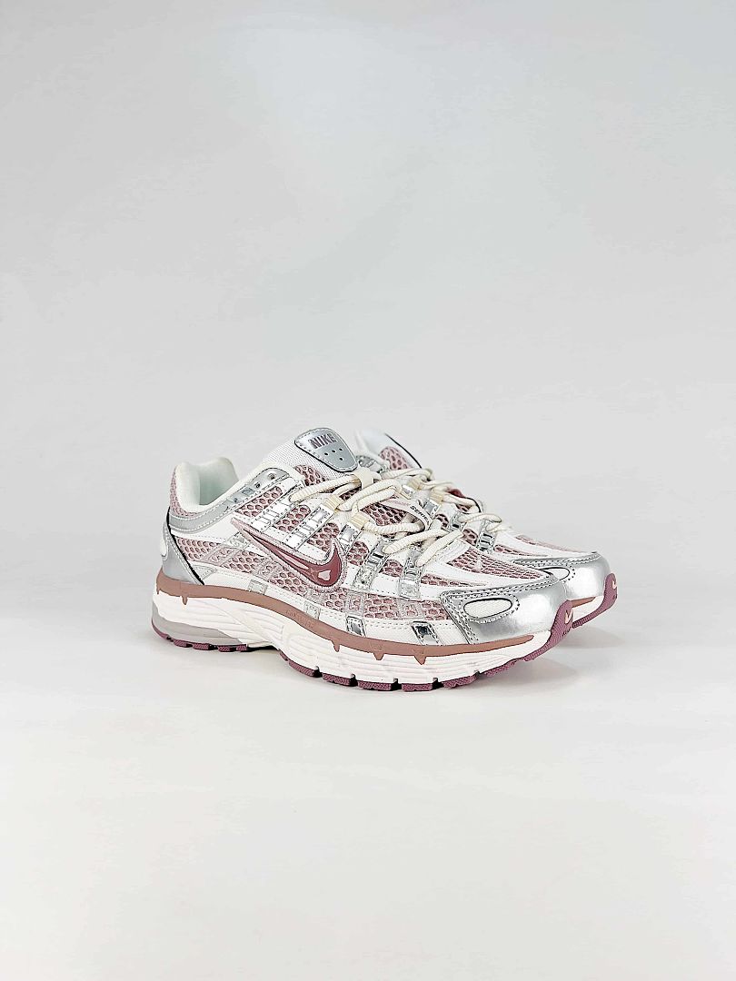 Nike P6000 IB4019019 White Pink Beige Retro Running Inspired Lifestyle Sneakers