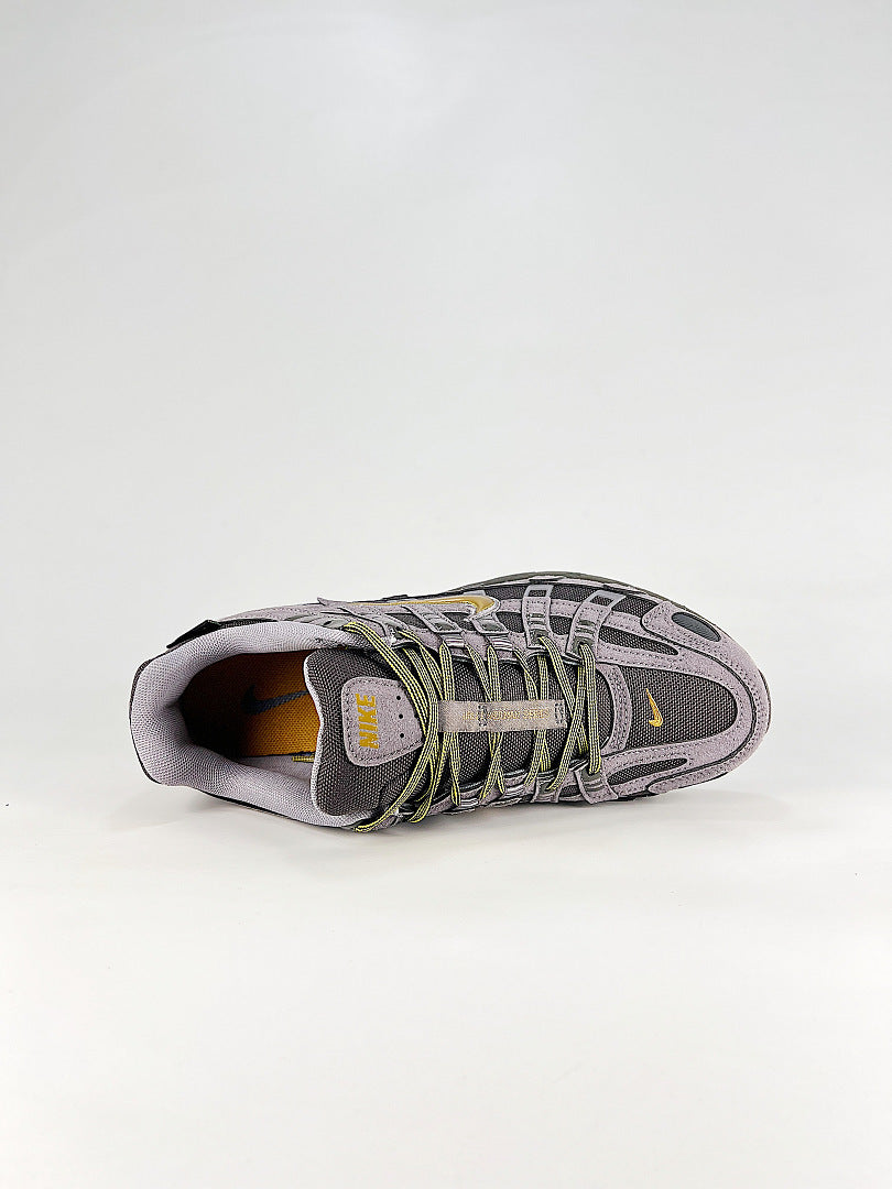 Nike P6000 IH0946201 Grey Black Yellow Retro Running Inspired Lifestyle Sneakers