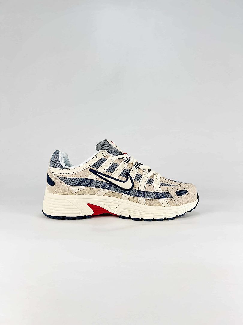 Nike P6000 IH4382200 Sail White Navy Red Retro Running Inspired Lifestyle Sneakers