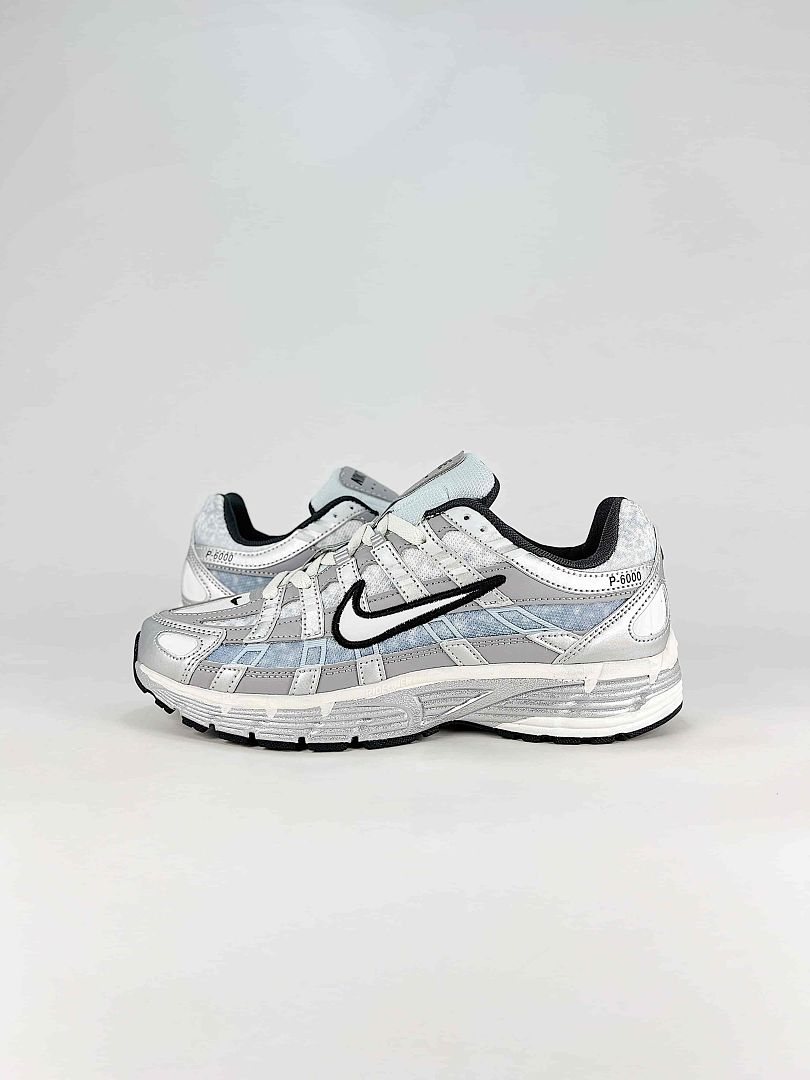 Nike P6000 IH4465095 White Black Light Blue Retro Running Inspired Lifestyle Sneakers