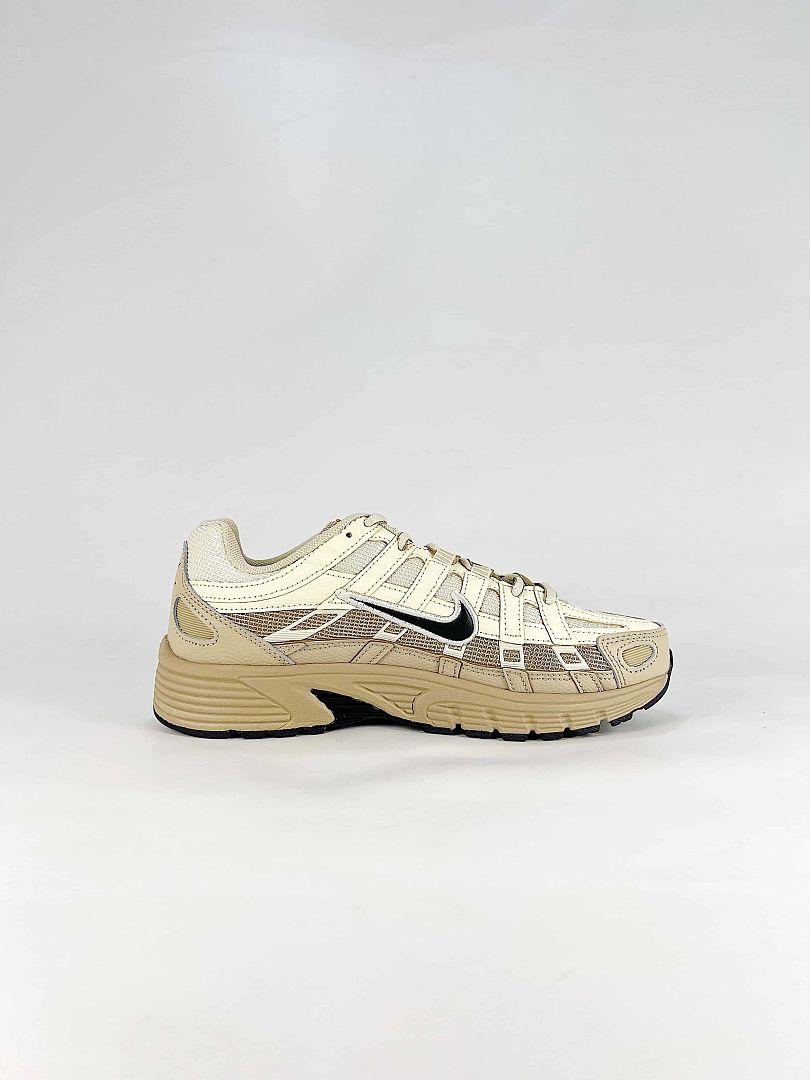 Nike P6000 IH8042100 Sail Beige Black Retro Running Inspired Lifestyle Sneakers