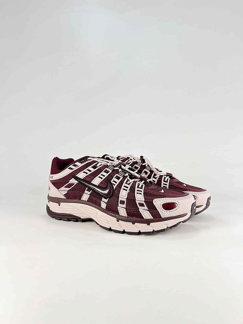 Nike P6000 IM5237600 Burgundy Cream White Retro Running Inspired Lifestyle Sneakers