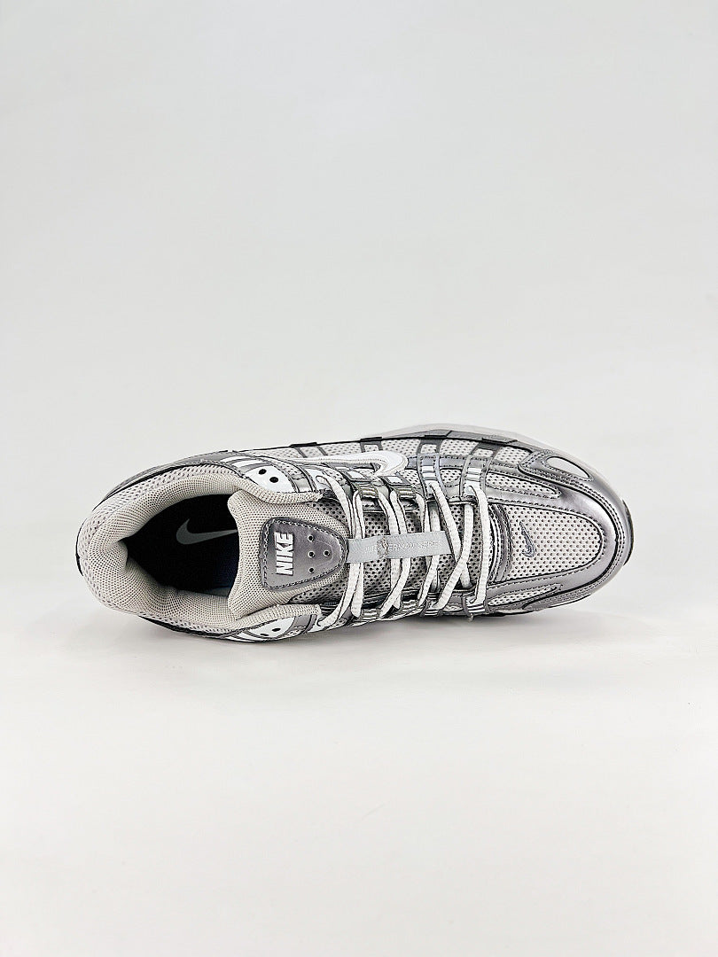 Nike P6000 IO3496001 Silver White Black Retro Running Inspired Lifestyle Sneakers