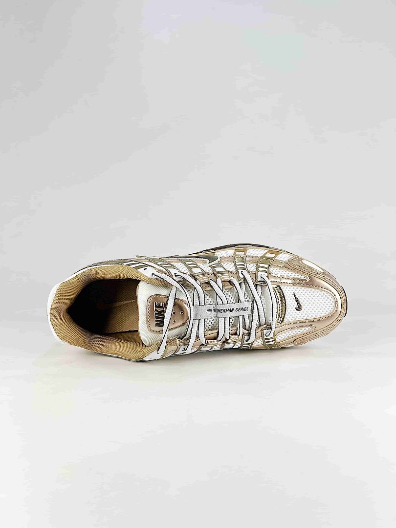 Nike P6000 IO3496104 White Gold Black Retro Running Inspired Lifestyle Sneakers