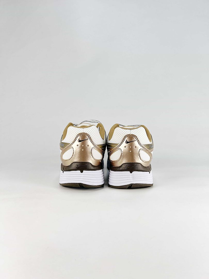 Nike P6000 IO3496104 White Gold Black Retro Running Inspired Lifestyle Sneakers