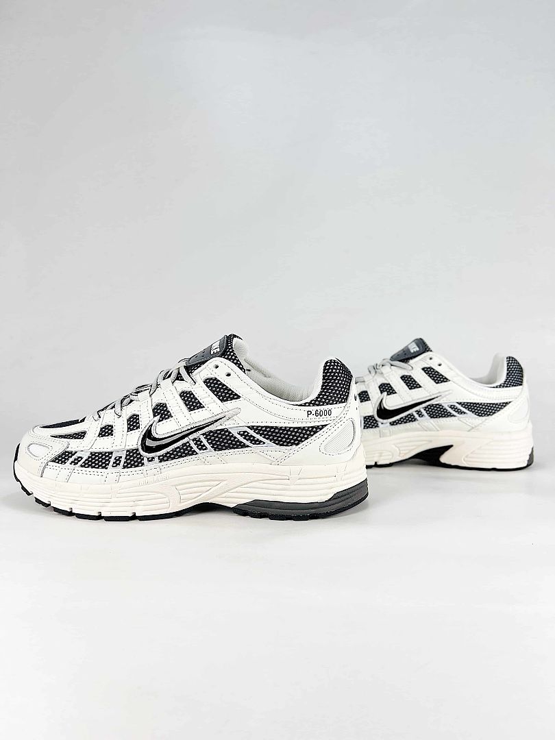 Nike P6000 IO8711101 White Black Retro Running Inspired Lifestyle Sneakers