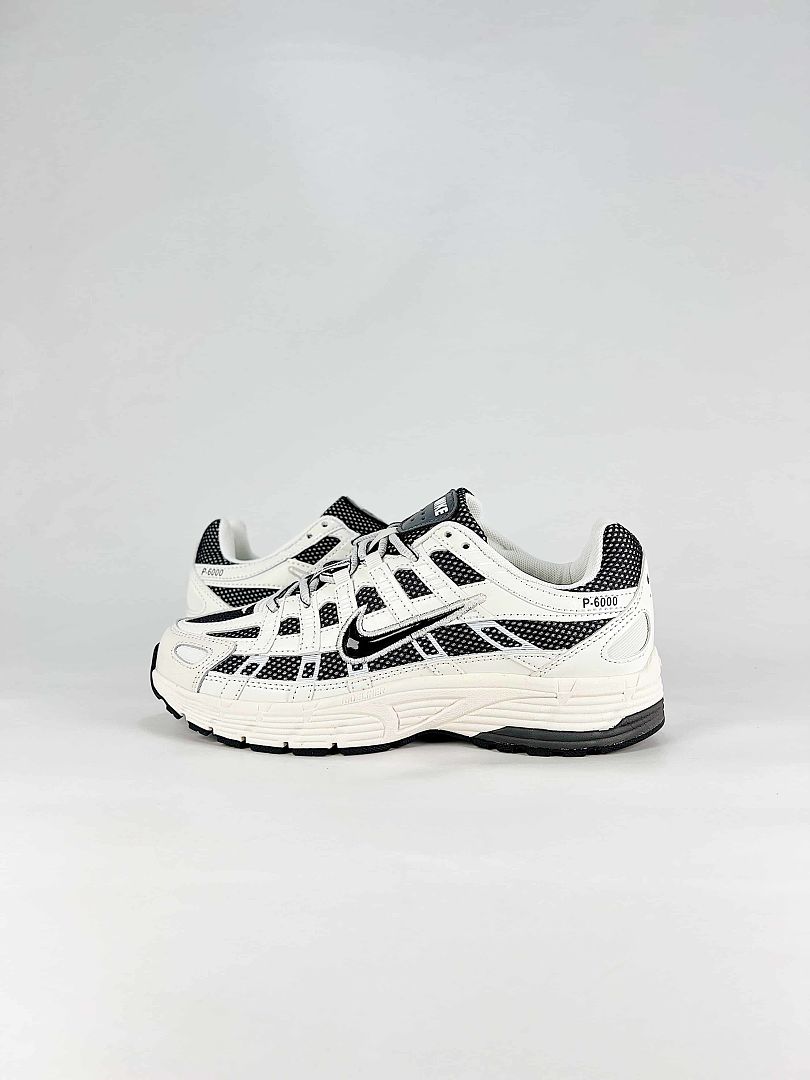 Nike P6000 IO8711101 White Black Retro Running Inspired Lifestyle Sneakers