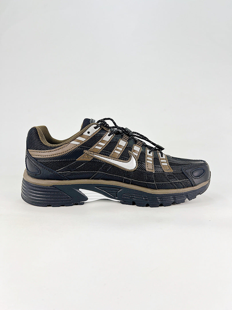 Nike P6000 IQ0298010 Black Gold Beige Retro Running Inspired Lifestyle Sneakers