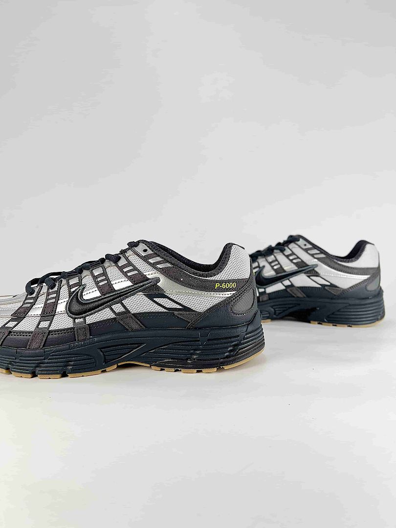 Nike P6000 IQ0577025 Black Silver White Retro Running Inspired Lifestyle Sneakers